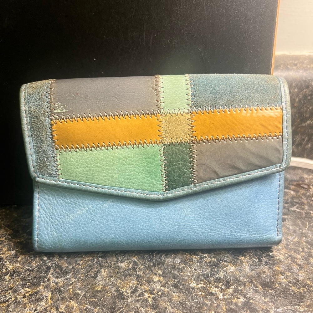 Fossil Light Blue Leather Wallet